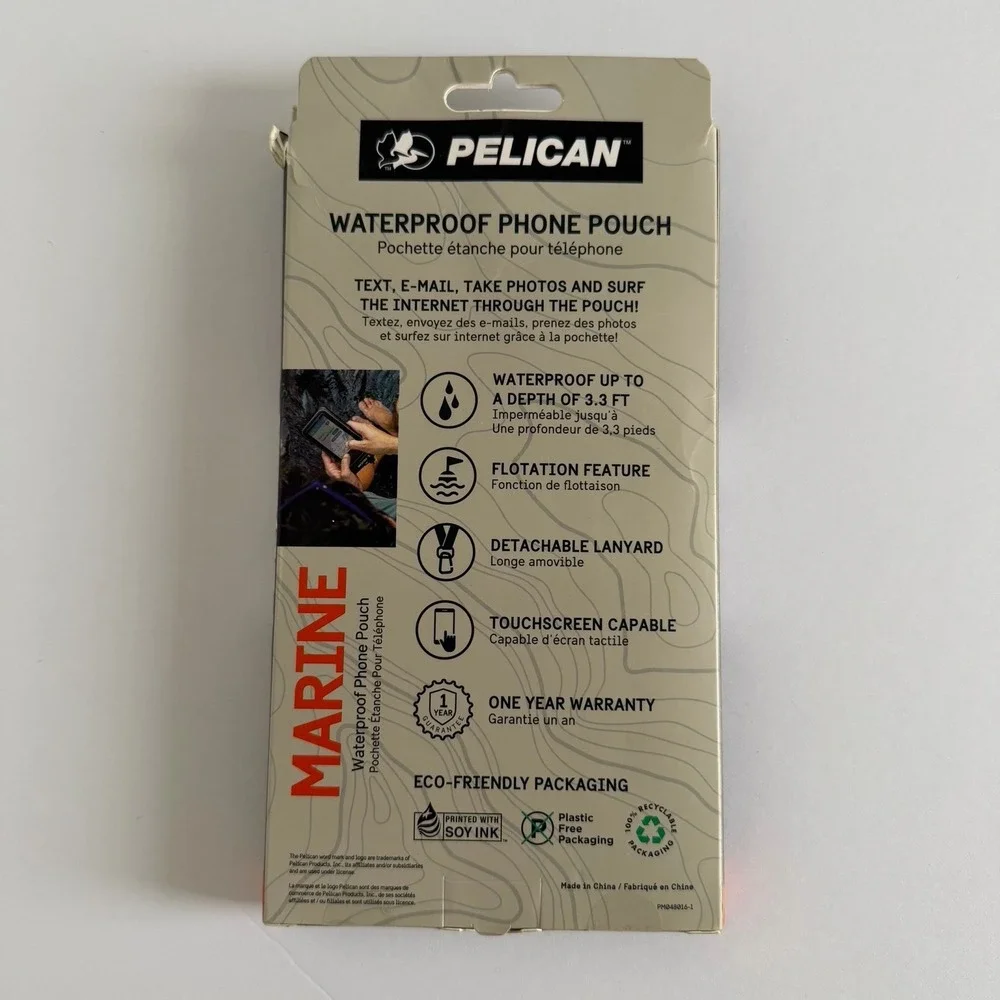 Pelican Marine - IP68 Waterproof Floating Protection‎ Phone Pouch/Case w Lanyard